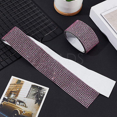 2Pcs Resin Rhinestone Glue Non-slip Car Door Stickers AJEW-GF0013-31A-1
