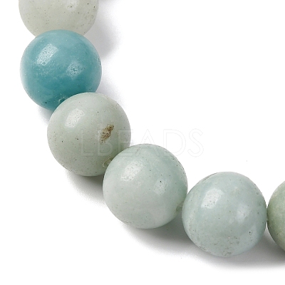 Round Natural Amazonite Bead Strands G-I183-02-12mm-1