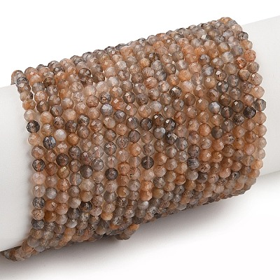 Natural Multi-Moonstone Beads Strands G-L597-C06-01-1