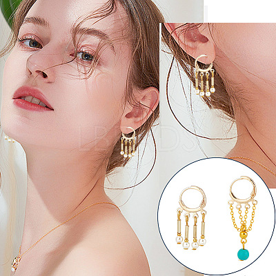 10 Pair Brass Leverback Earring Findings KK-BC0013-27-1
