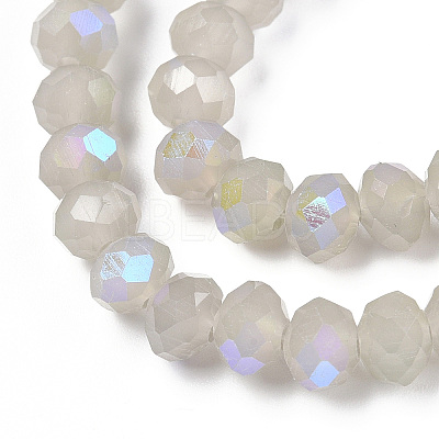 Electroplate Glass Beads Strands EGLA-A034-J6mm-L09-1