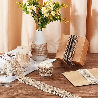 6 Bundles 6 Styles Burlap Ribbon OCOR-OC0001-18-1
