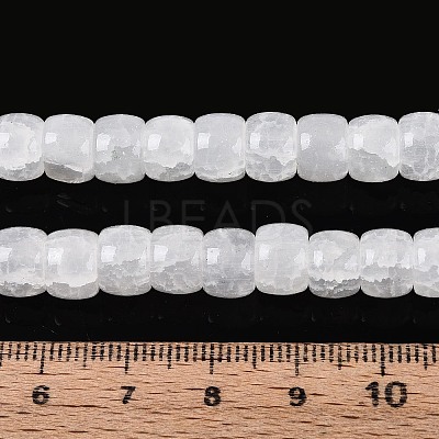 Baking Paint Crackle Glass Beads Strands DGLA-N019-02A-04-1