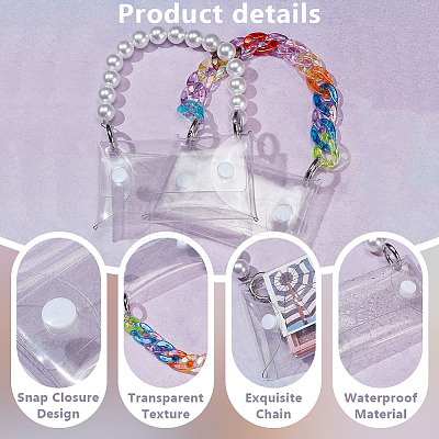 Acrylic Link Pendant Decorations HJEW-OC00031-1