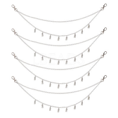 4Pcs Brass Chain Belts HJEW-CA00099-1
