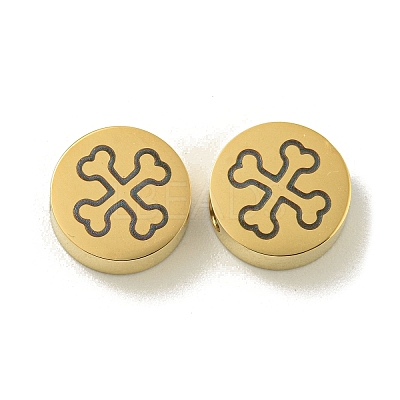 Halloween 304 Stainless Steel Beads STAS-U017-01G-E-1