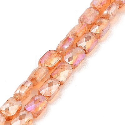 Imitation Jade Glass Beads Strands GLAA-P058-04A-04-1
