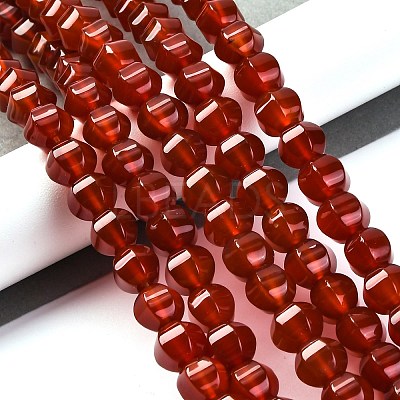 Dyed & Heated Natural Carnelian Beads Strands G-G177-I01-01-1