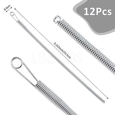 12Pcs Spring Steel Elastic Band Threader Drawstring Guide FIND-FH0011-18-1