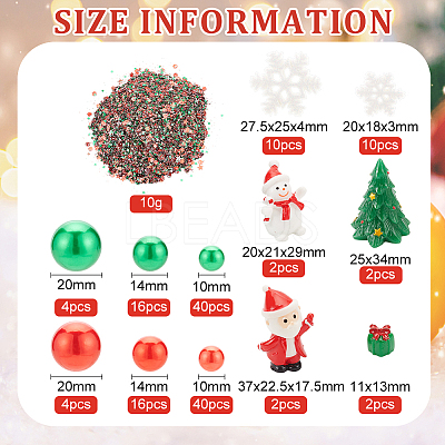 DIY Christmas Theme Vase Fillers DIY-BC0009-60-1