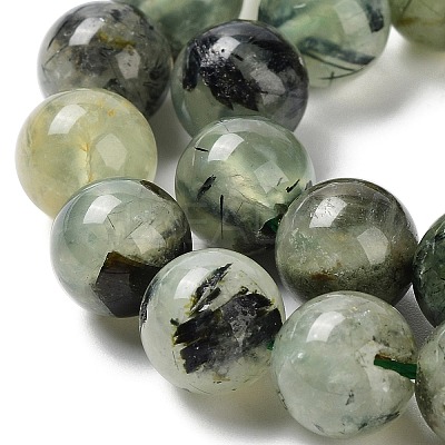 Natural Prehnite Beads Strands G-G457-10mm-03-1