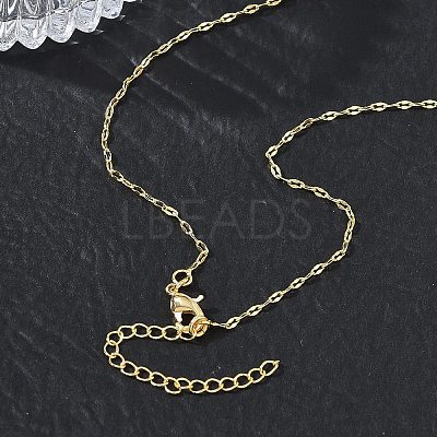 1.5MM Brass Dapped Chain Necklaces for Women KK-CBA4FD4-14G-1