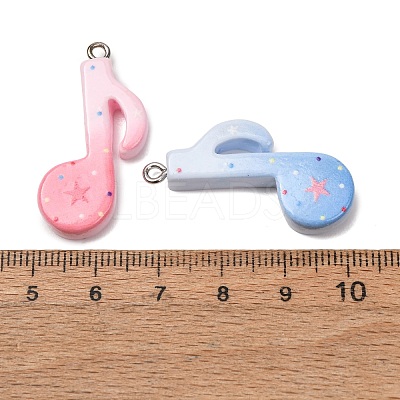 Opaque Resin Pendants RE-CBAEB26-01A-1