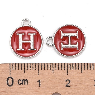 Platinum Plated Alloy Enamel Charms LS-ENAM-S118-03H-P-1