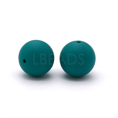 Round Food Grade Eco-Friendly Silicone Beads SI-JX0066A-28-1