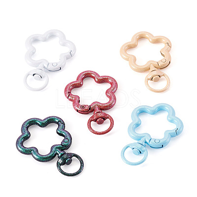 5Pcs Spray Painted Alloy Swivel Snap Hook Clasps FIND-TADJ0001-07-1