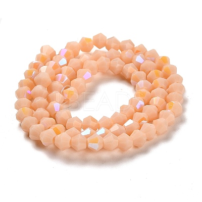 Opaque Solid Color Imitation Jade Glass Beads Strands EGLA-A039-P4mm-L06-1