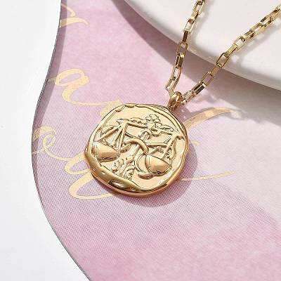 304 Stainless Steel Constellation Pendant Necklaces LS-NJEW-K392-01G-07-1