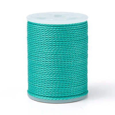 Round Waxed Polyester Cord YC-G006-01-1.0mm-25-1