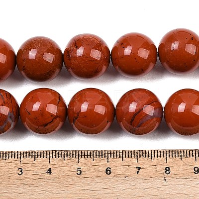 Natural Red Jasper Beads Strands G-L648-A06-16mm-1
