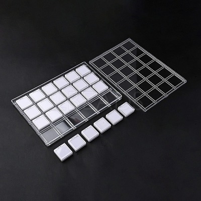 4-Rows 6 Grids Acrylic Organizer Storage Boxes CON-R030-05-1