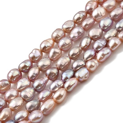 Natural Cultured Freshwater Pearl Beads Strands PEAR-I007-01P-04A-1