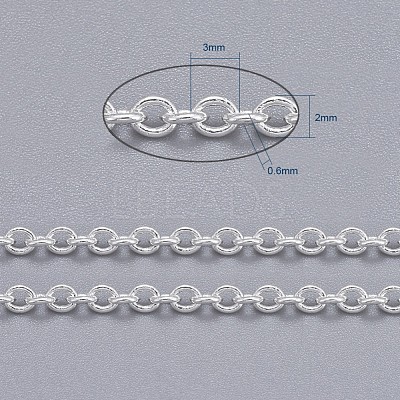 Brass Cable Chains CHC027Y-S-1