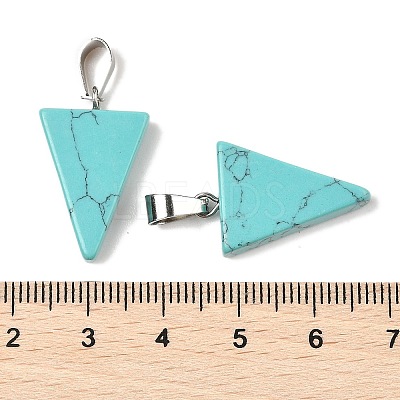 Synthetic Turquoise Pendants G-B127-04P-03-1