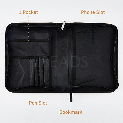 Portable PU Leather Book Case AJEW-WH0248-419B-1