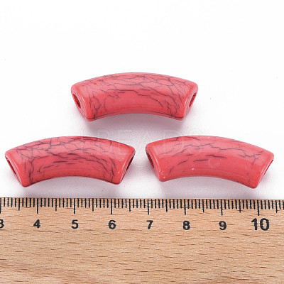 Opaque Crackle Acrylic Beads MACR-S372-001N-005-1