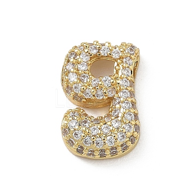 Brass Micro Pave Cubic Zirconia Pendants KK-A300-02G-G-1