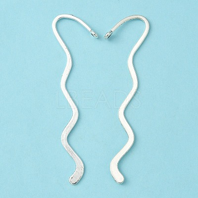 Zinc Alloy Wavy Bookmarks PALLOY-17-AS-FF-1-1