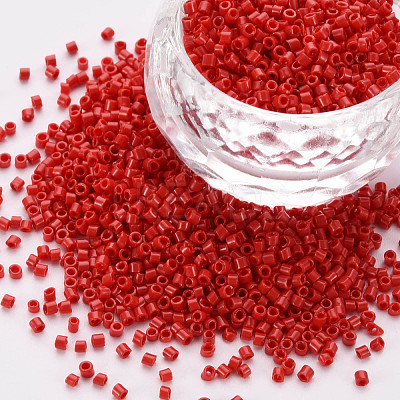 Glass Cylinder Beads SEED-S047-K-003-1