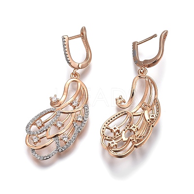 (Jewelry Parties Factory Sale)Brass Micro Pave Cubic Zirconia Jewelry Sets SJEW-F189-15KCG-1