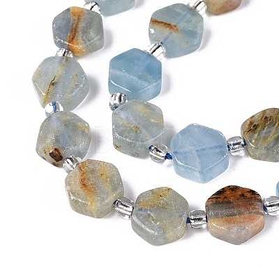 Natural Blue Calcite Beads Strands G-P534-A24-02-1