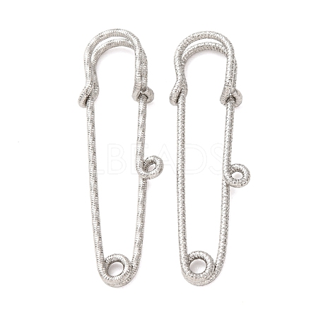 304 Stainless Steel Safety Pins Brooch Findings STAS-C181-01E-P-1