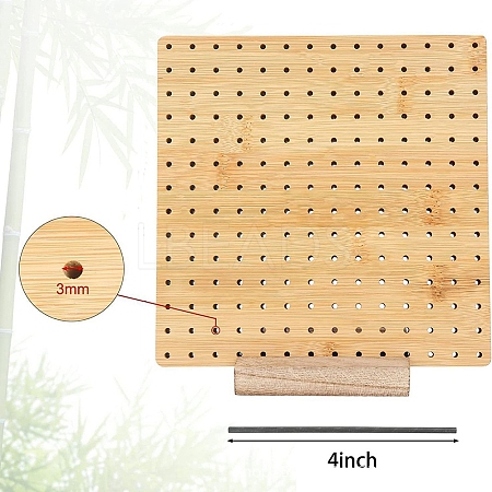 Square Bamboo Crochet Blocking Board for Handmade DIY Knitting & Crochet PW-WG04E2A-05-1