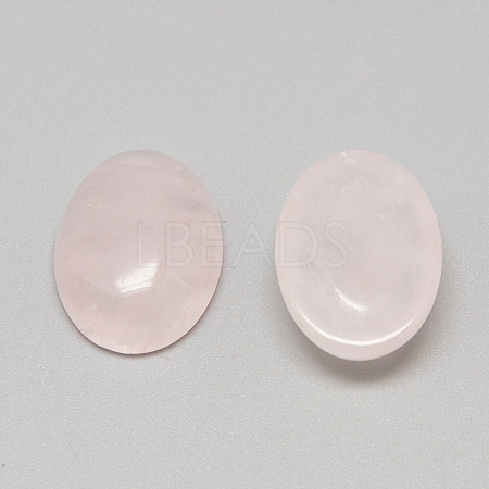 Natural Rose Quartz Cabochons G-Q957-04B-20x30-1