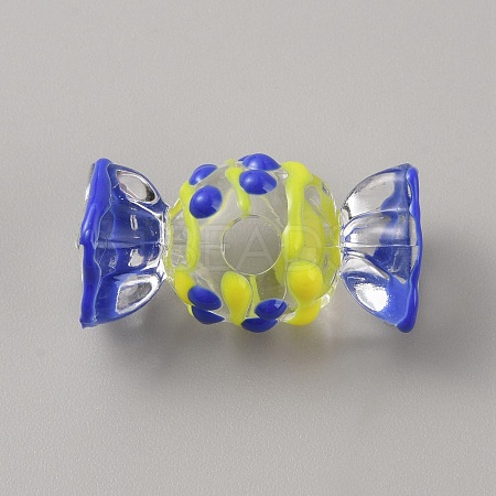 Transparent Acrylic European Beads TACR-TAC0006-03C-1