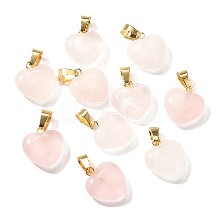 Natural Rose Quartz Pendants G-I311-A13-G-1