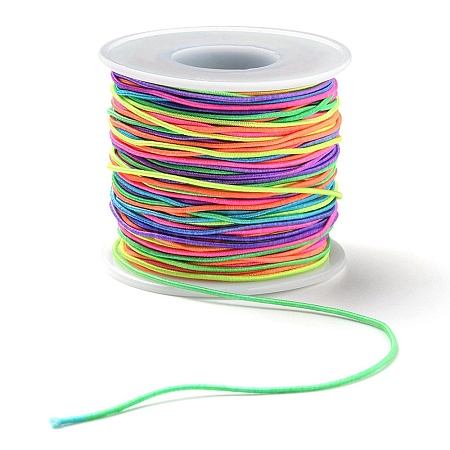 Round Segment Dyed Polyester Elastic Cord EC-YW0001-01-1