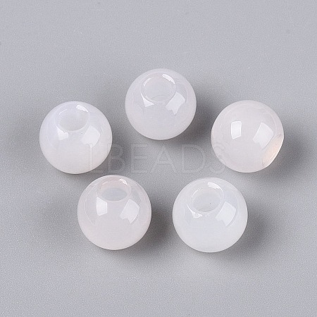 Natural White Agate European Beads G-Q602-09B-01-1