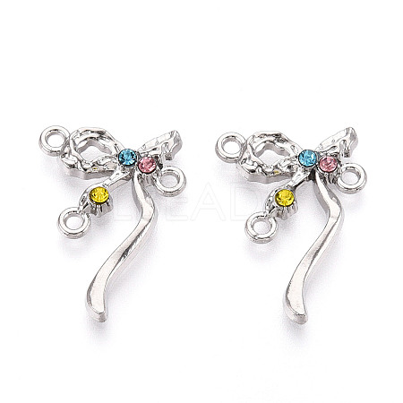 Alloy Rhinestone Chandelier Component Links PALLOY-T090-45P-1