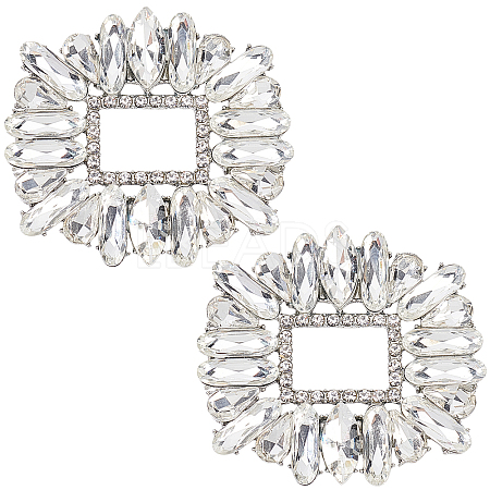 2Pcs Alloy Shoe Buckle Clips FIND-GF0002-82-1