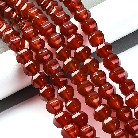 Dyed & Heated Natural Carnelian Beads Strands G-G177-I01-01-1