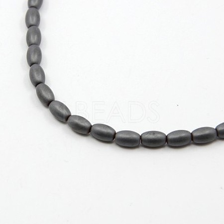 Non-magnetic Synthetic Hematite Beads Strands X-G-E075-02-1