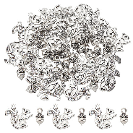 SUNNYCLUE 60Pcs 2 Style Alloy Charms TIBEP-SC0002-32-1