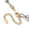 Glass & ABS Plastic Imitation Pearl Link Bracelets BJEW-JB10425-4