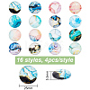  Glass Cabochons GLAA-NB0001-67B-2