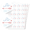 Waterproof PVC Wedding Round Stickers AJEW-WH0343-006-2